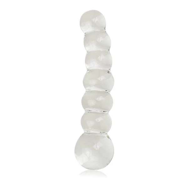 Tiszta üveg gömbös dildó Glass Romance Clear