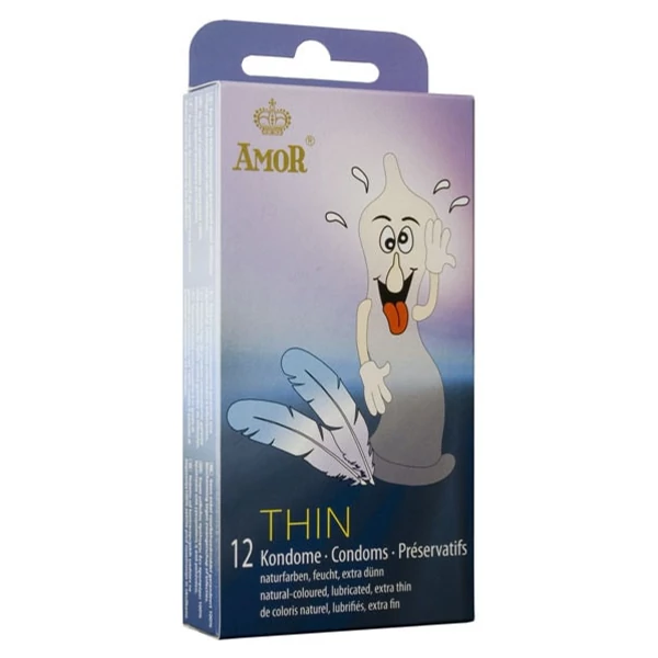 Thin vékonyfalú óvszer - 12 db