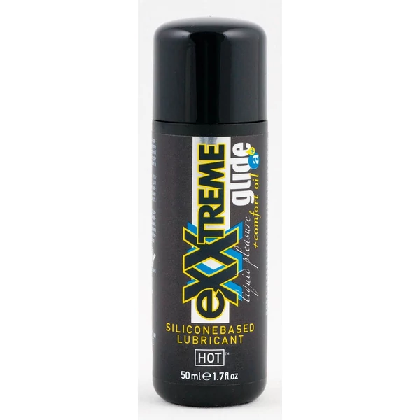 Szilikonalapú anál síkosító HOT eXXtreme Glide - siliconebased lubricant + comfort oil 50 ml