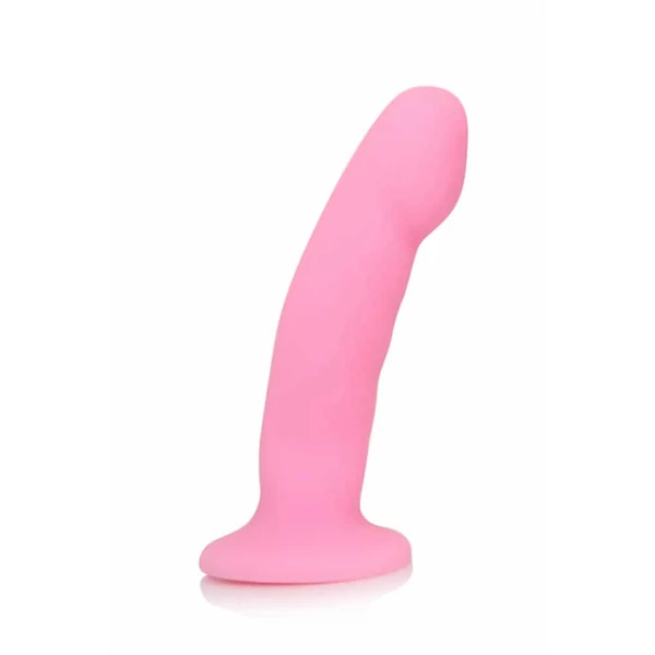 Rózsaszín here nélküli szilikon dildó Luxe Cici Dildo Pink 16,5 cm
