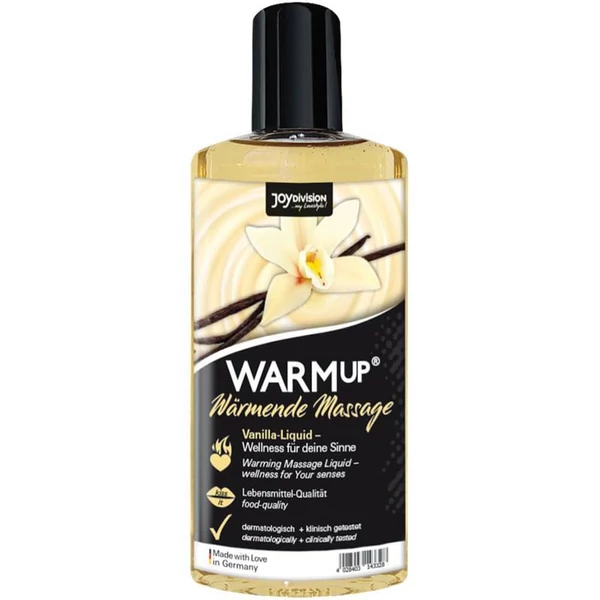 Melegítő hatású masszázsolaj WARMup vanilla 150 ml