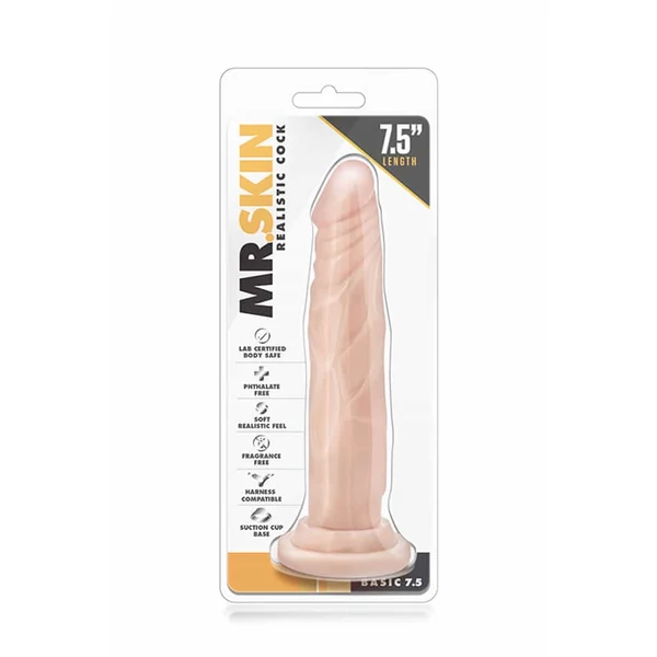 Realisztikus dildó 19 cm Mr. Skin Realistic Cock Basic