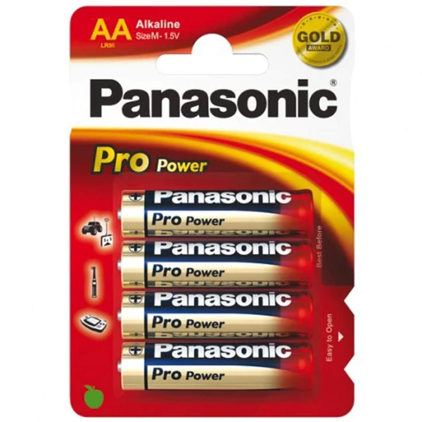 Panasonic Pro Power Alkaline Battery AA 4db