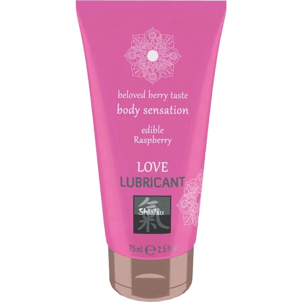 Málna ízű, ehető síkosító Love Lubricant edible - raspberry 75ml