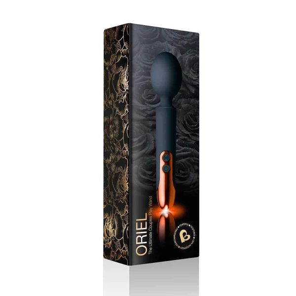 Masszírozó Oriel rechargeable wand - black and copper