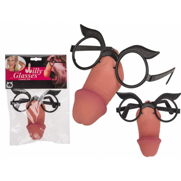 Szemüveg az orra helyén pénisszel Fun Glasses