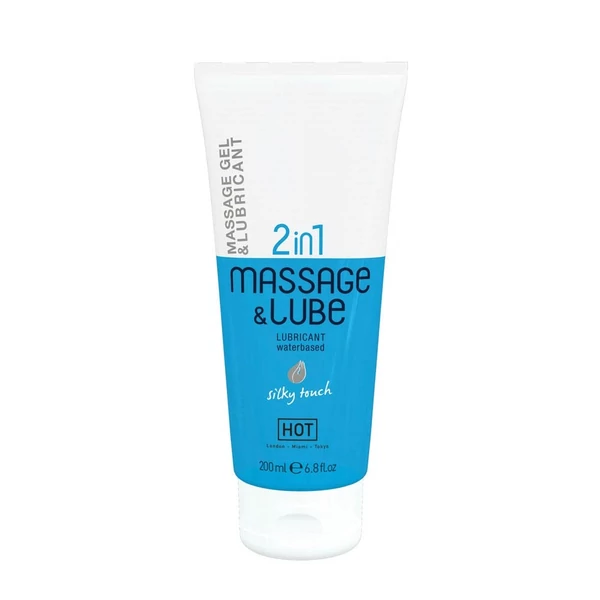 Masszázs és síkosító gél 2 in1 Silky touch  200 ml