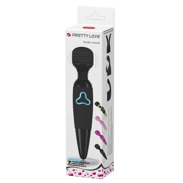 Masszírozó vibrátor fekete Pretty Love Body Wand