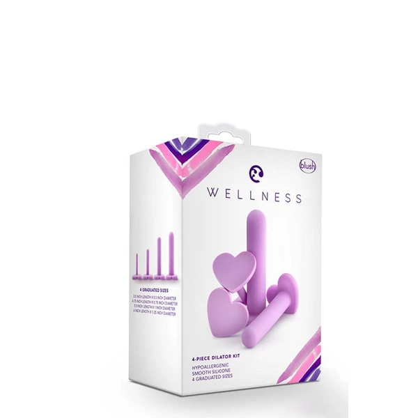 Lila szilikon dilátor szett Wellness dilator kit purple