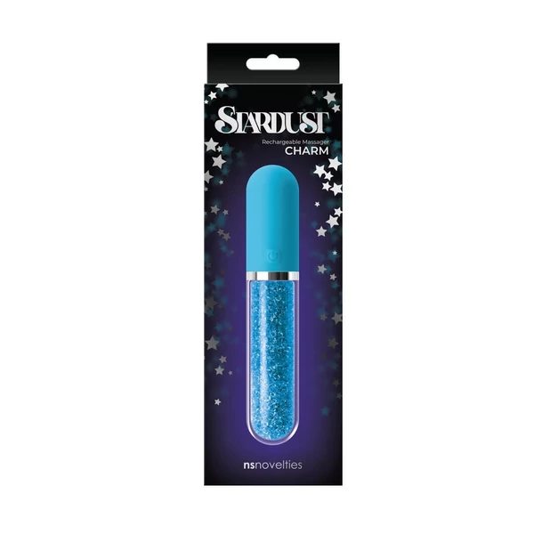 Vibrátor csillagporral Stardust charm kék