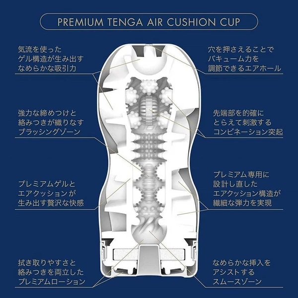 Vákuumos maszturbátor Premium Tenga Air Flow Cup