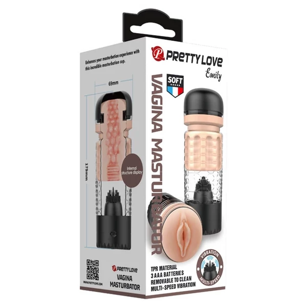 Vibráló maszturbátor Pretty love emily masturbator