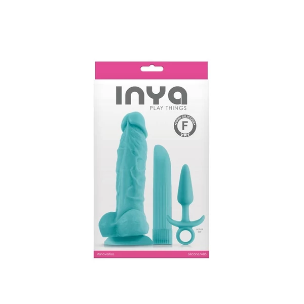 Szexkészlet 3 részes Inya play things teal