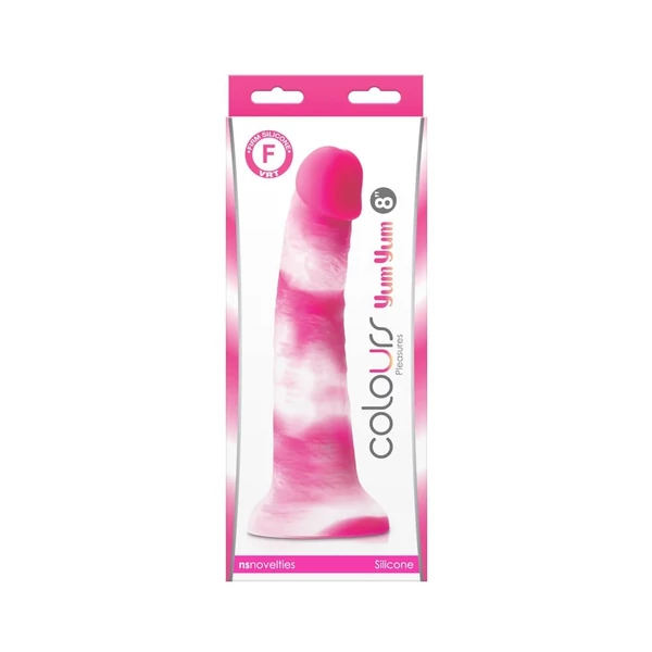 Színes realisztikus dildó 20 cm Colours - Pleasures - Yum Yum 8" Dildo - Pink