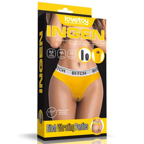 Vibrátoros bugyi távirányítóval Bitch Vibrating Panties XS/S