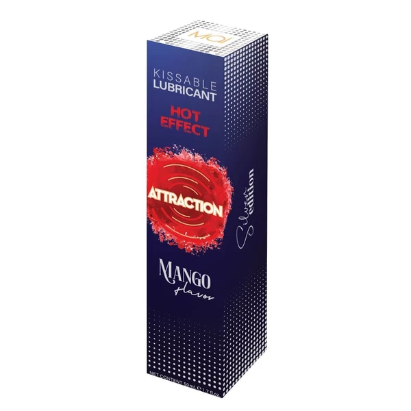 Melegítős hatású ehető síkosító mangó ízesítéssel Lubrificant Attraction Heat Mango 50 ml