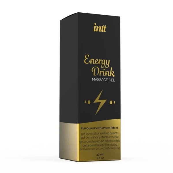 Melegítős, ehető masszázs gél - energiaital 30 ml