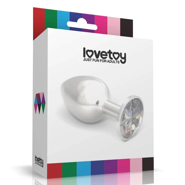 Kis méretű fém anál plug kék kővel - Rosebud Classic Metal Plug S Dark Blue