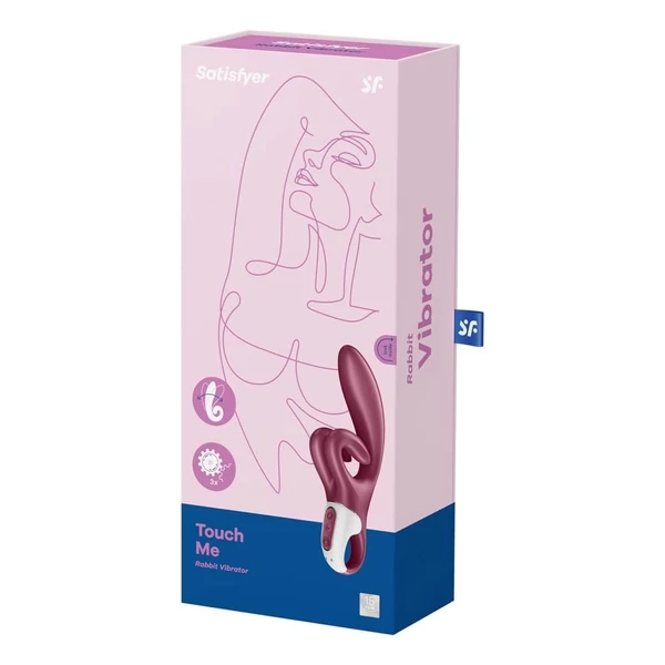 Nyúlvibrátor kettős stimulációval Touch me red