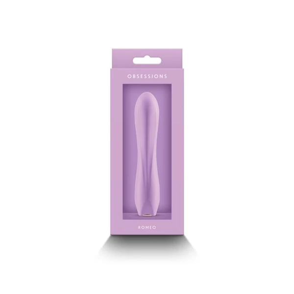 Világos lila szilikon rúdvibrátor Obsessions - Romeo - Light Purple