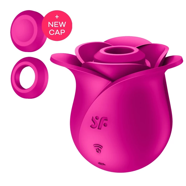 Rózsa alakú léghullámos csiklóizgató vibrátor Satisfyer Pro 2 Modern Blossom