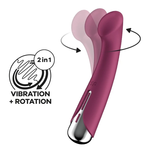 Forgófejes g-pont vibrátor Spinning G-Spot 1 red