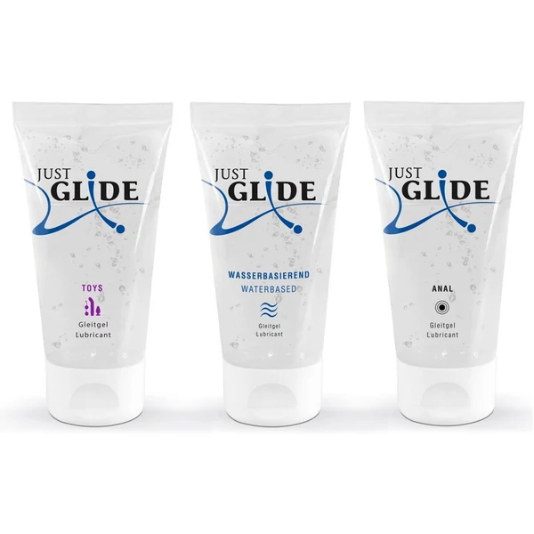 Vízbázisú síkosító szett Just Glide 3x200ml