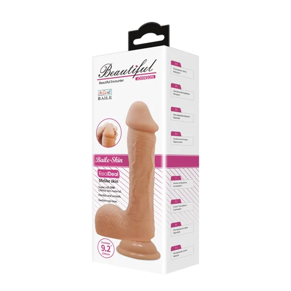 Realisztikus dildó Beautiful Johnson 23,4 cm