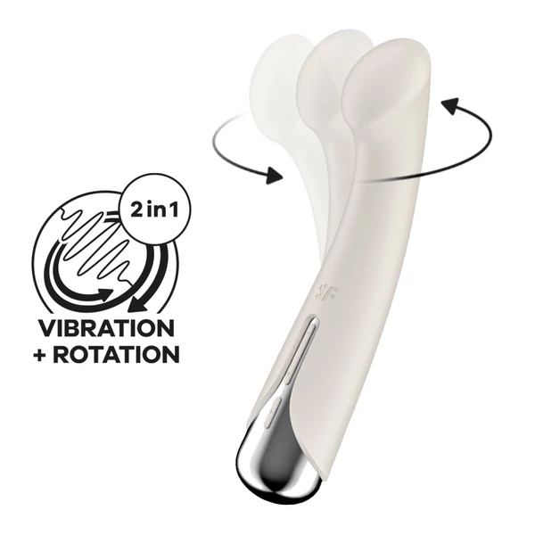 Forgófejes g-pont vibrátor Spinning G-Spot 1 beige