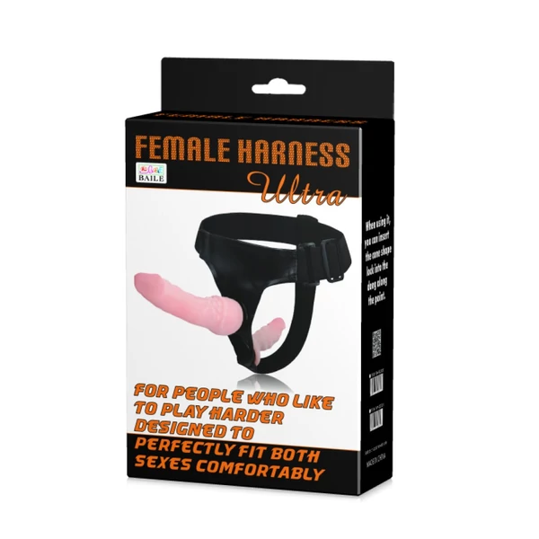 Kétvégű felcsatolható dildó Ultra Female Harness