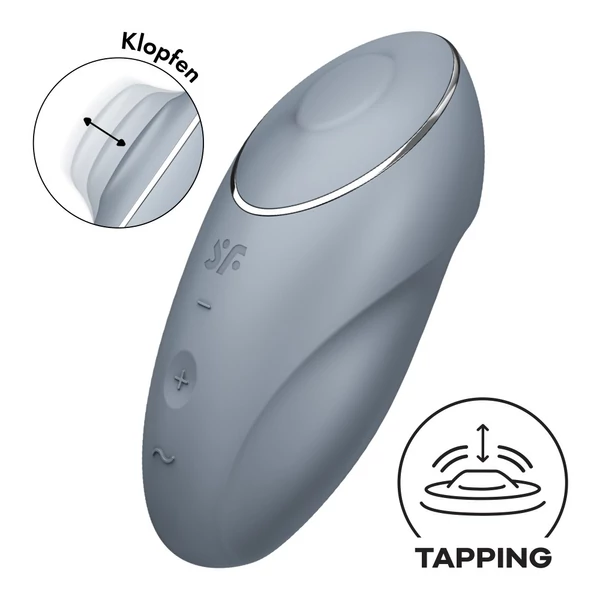Tapogató csiklóizgató Tap & Climax 1 grey