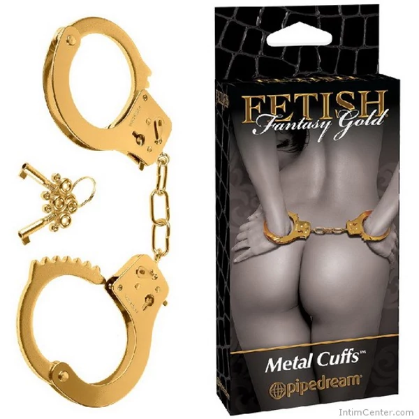 Arany színű fém bilincs Metal Cuffs Gold