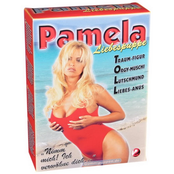 Pamela szexbaba, bögyös háromlukú gumibaba