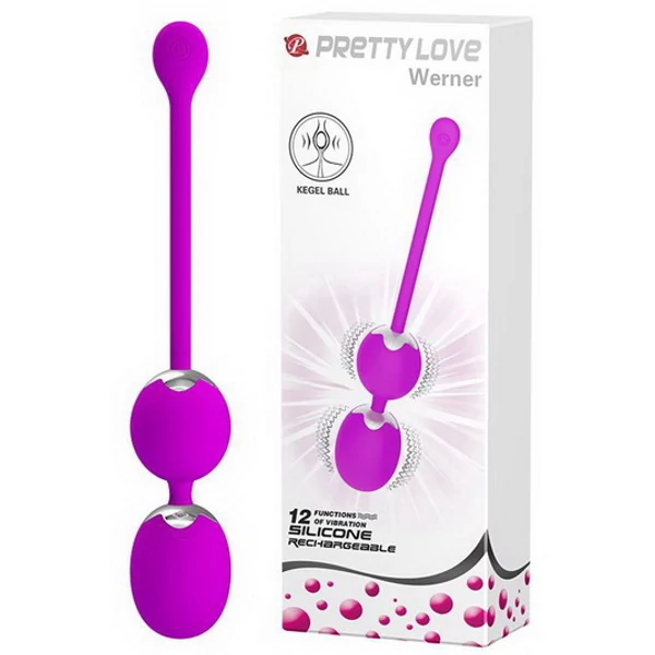 Tölthető vibrációs gésagolyó Pretty Love Werner