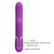 Csiklóizgatós vibrátor tapogató és lüktető funkcióval lila - Pretty Love Perlita twinkled tenderness purple II