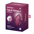 Csikló stimuláló Tap & climax 1 piros vibrátor Satisfyer