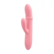 Csiklókaros vibrátor beépített masszírozó gyöngyökkel - Mora Neo Peach Pink