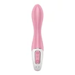 Pumpálható vibrátor g-pont izgatásra Air pump vibrator 2 light red