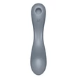 Három izgatású vibrátor Curvy trinity 1 kékesszürke 17,5 cm