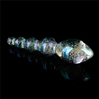 Foszforeszkáló kétvégű üvegdildó Glow-in-the-dark twilight gleam glass dildo-tantalizing orbs