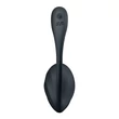 Vibrációs tojás Ribbed petal black távirányítható