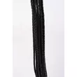 Fonott bőr korbács Kid handle kid leather braided tails fekete