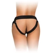 Felköthető heveder dildóval Comfy silicone body dock kit black/ dark brown