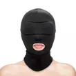 Maszk Fetish & fashion - mouth hood - black - alternate package szájnyílással