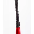 Korbács Calf leather handle saddle leather tails piros