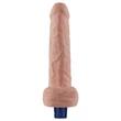 Realisztikus 23 cm-es vibrátor 9" real softee rechargeable vibrating dildo (testszínű)