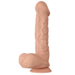 Realisztikus csúszóbőrös herés dildó Pretty Love Bergrisi 26 cm