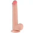 Letapasztható 9'' sliding skin dual layer dildó testszínű