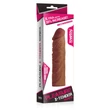 Péniszhosszabbító (+5cm) barna Pleasure X-Tender Penis Sleeve Brown 3