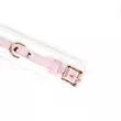 Bilincs White & pink fairy goat leather hand cuffs